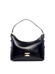 Bolsa Hobo Tiracolo com Detalhes Laterais - Preta BSI-6199 - PR