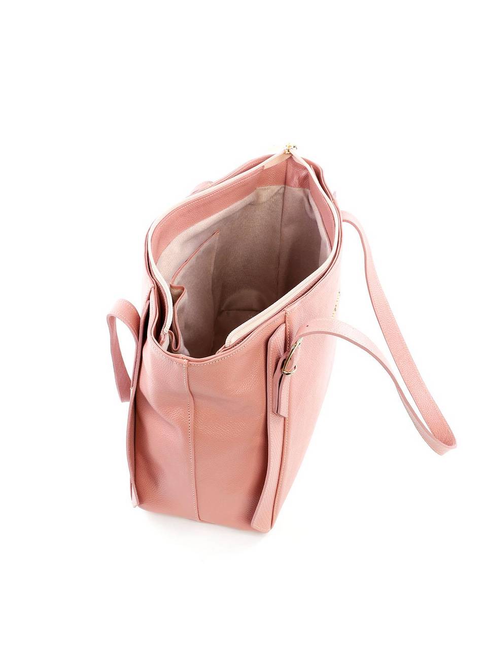Bolsa Tote com Detalhe de Fivela e Recorte - Nude BSI-6189 - NU