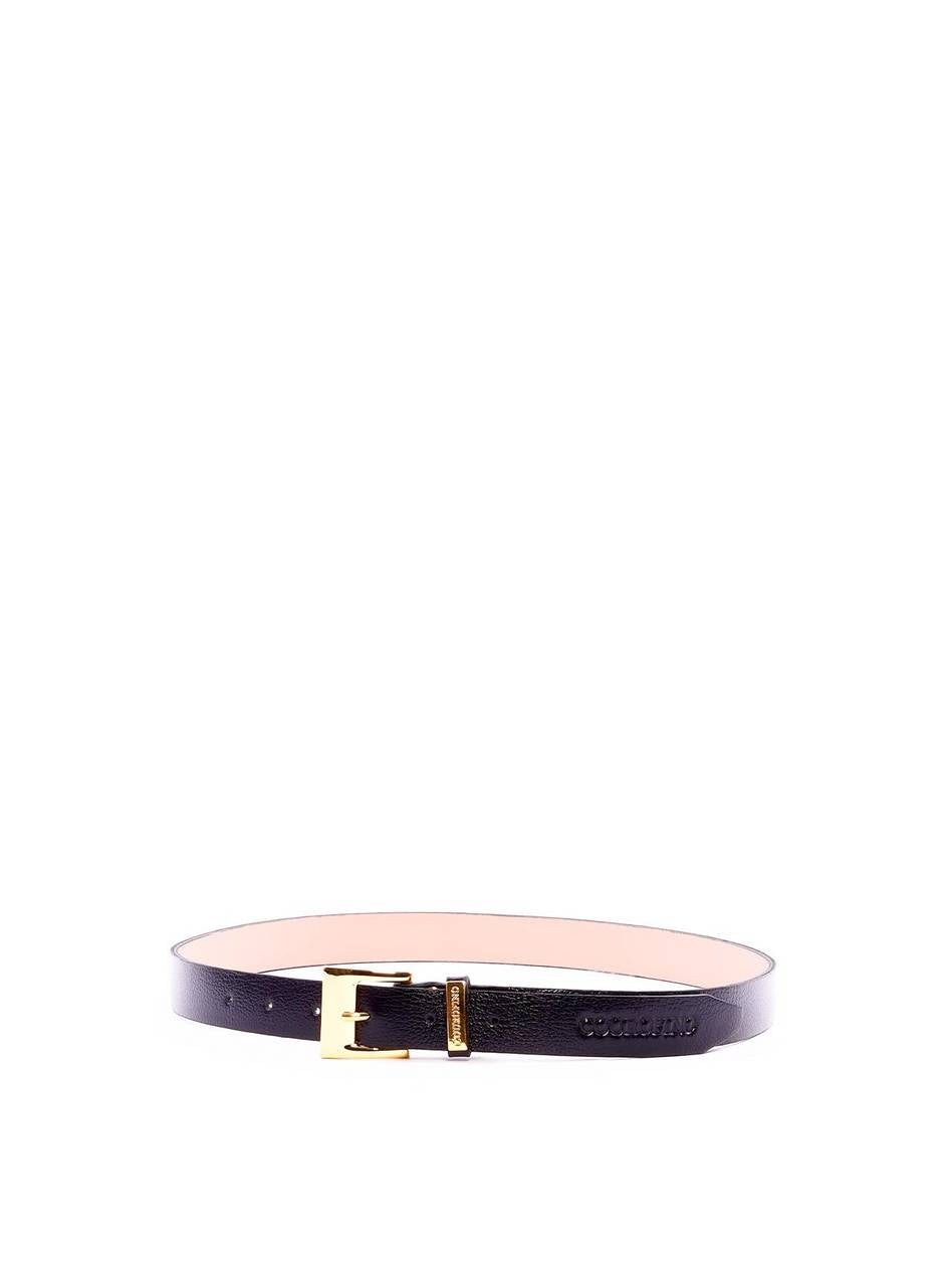 Cinto Feminino com Fivela Larga e Placa no Passador - Preta CTI-1004 - PR