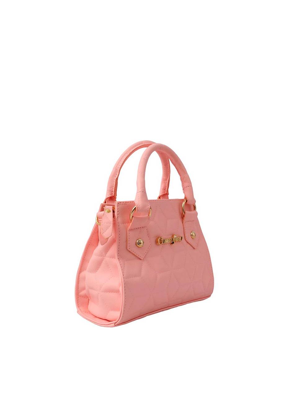 Bolsa Tote Pequena Argolas Rosa BSI-5487 - RS