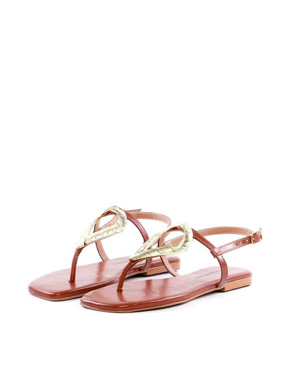 Rasteira com Enfeite Dourado - Castor SDI-12090 - CS