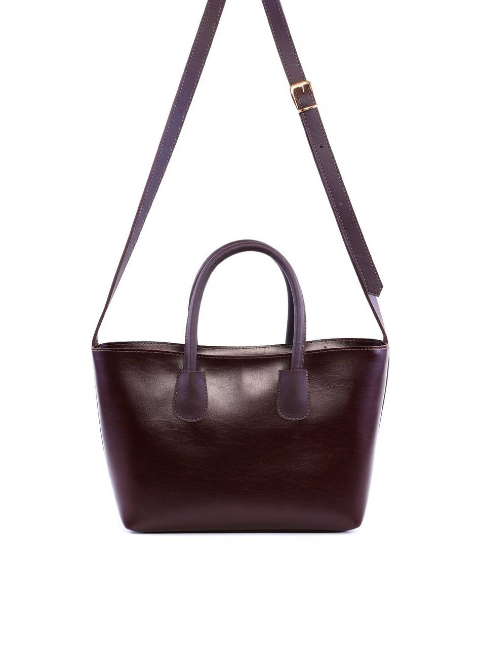 Bolsa Tote de Mão com Costuras - Cacau BSI-6131 - CA