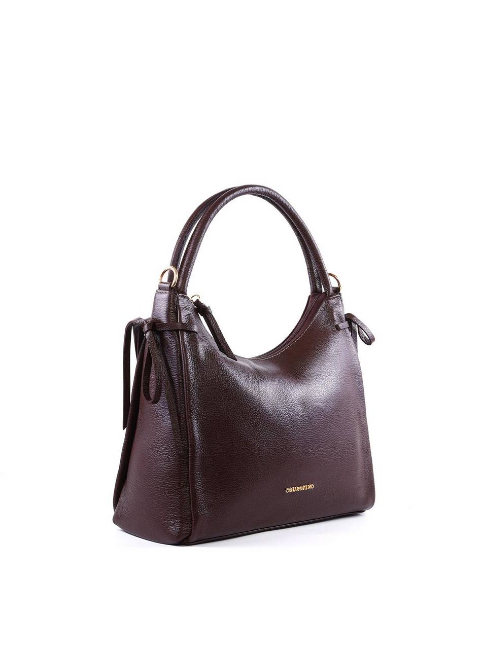 Bolsa Tote Grande Enfeite Laços Laterais Alça Dupla - Cacau BSI-6375 - CA