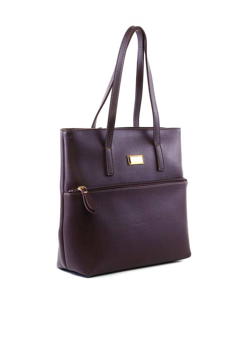 Bolsa Tote Transversal Média - Cacau BSI-5748 - CA
