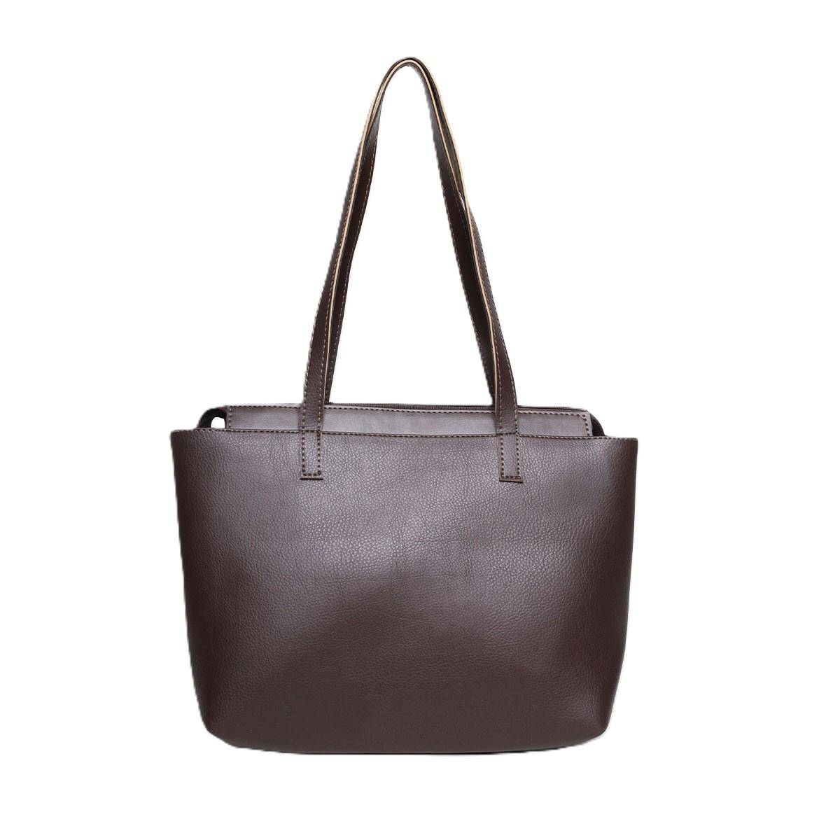 Bolsa Tote Tiracolo Média Cacau BSI-5821 - CA