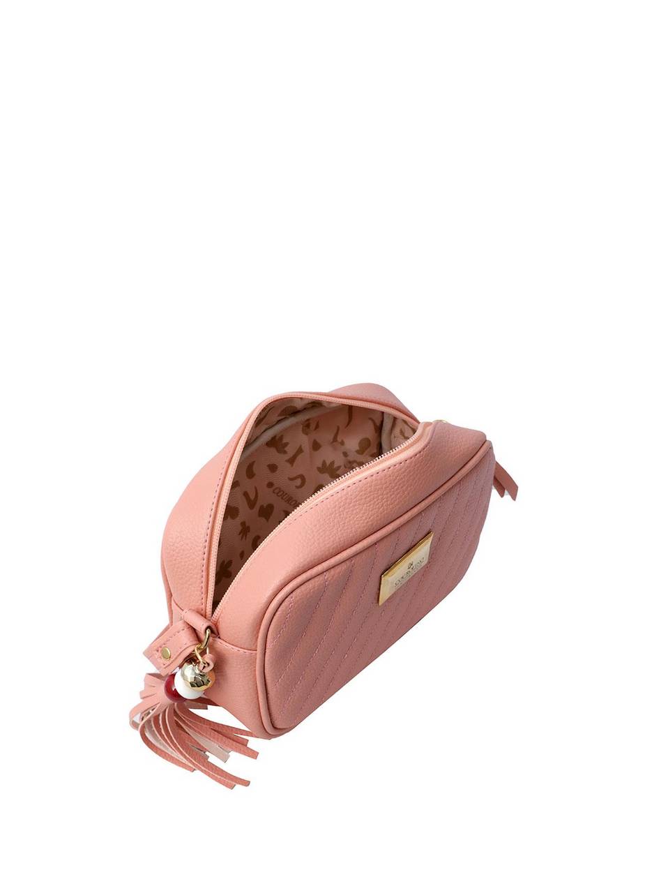 Bolsa Bag Pequena Transversal Zíper Traseiro Nude BSI-5454 - NU