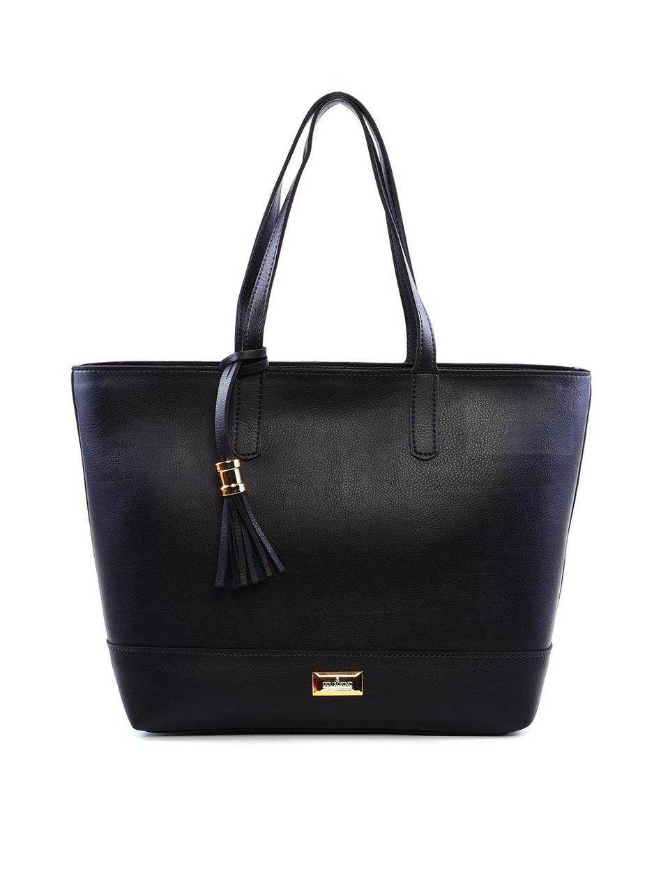 Bolsa Shopper Grande com Costura e Barbicacho - Preta BSI-6215 - PR