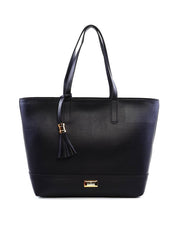 Bolsa Shopper Grande com Costura e Barbicacho - Preta BSI-6215 - PR