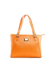Bolsa Tote com Maxi Fivelas Frontais - Mostarda BSI - 6180 - MT