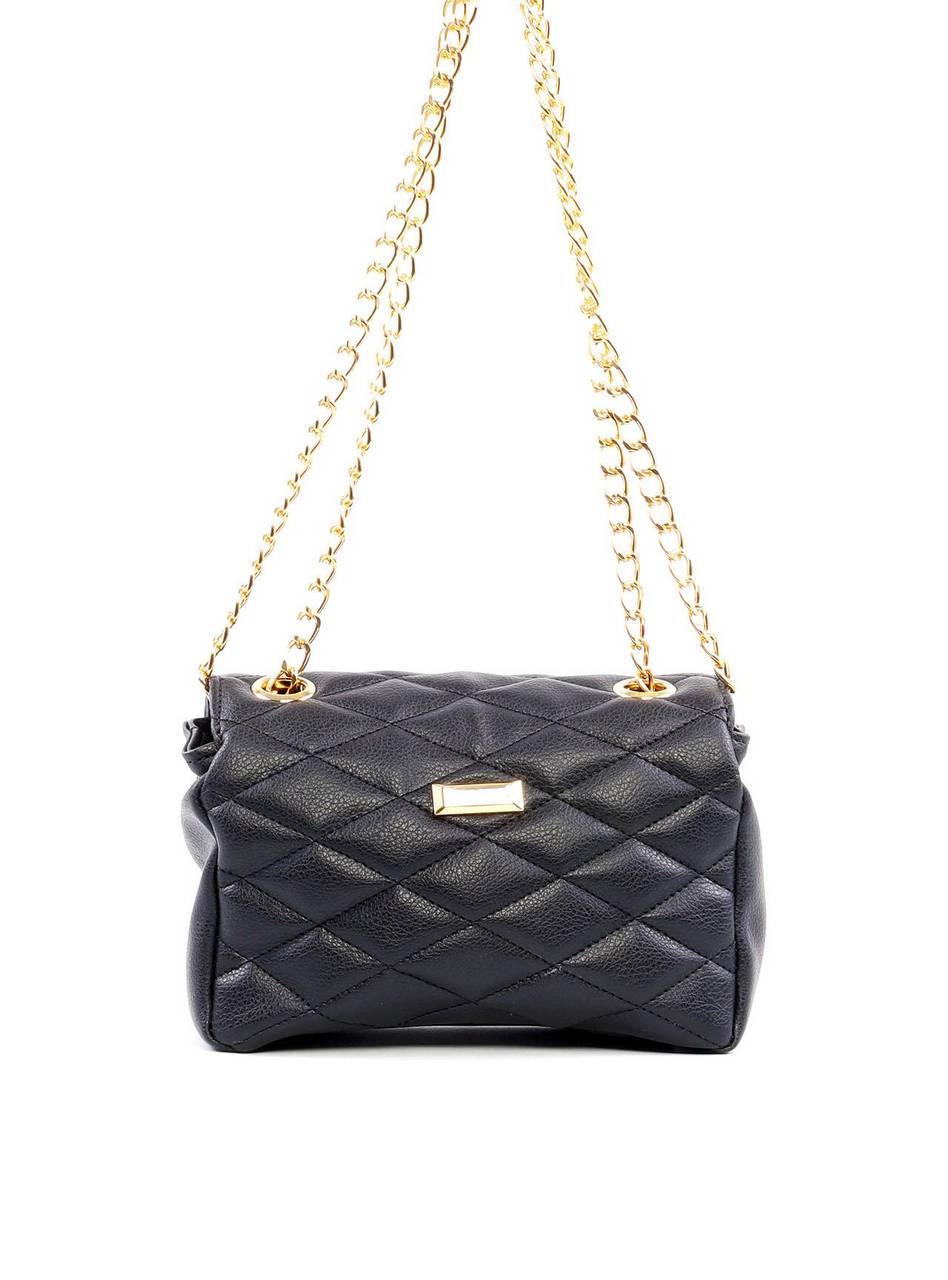 Bolsa Satchel em Metalassê com Corrente - Preta BSI-6253 - PR