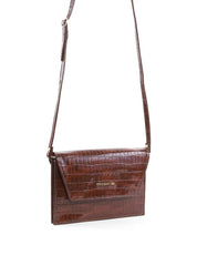 Bolsa Clutch Transversal Croco - Cacau BSI-6416 - CA
