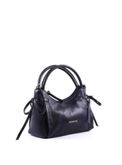 Bolsa Tote Média Enfeite Laços Laterais Alça Dupla - Preta BSI-6374 - PR