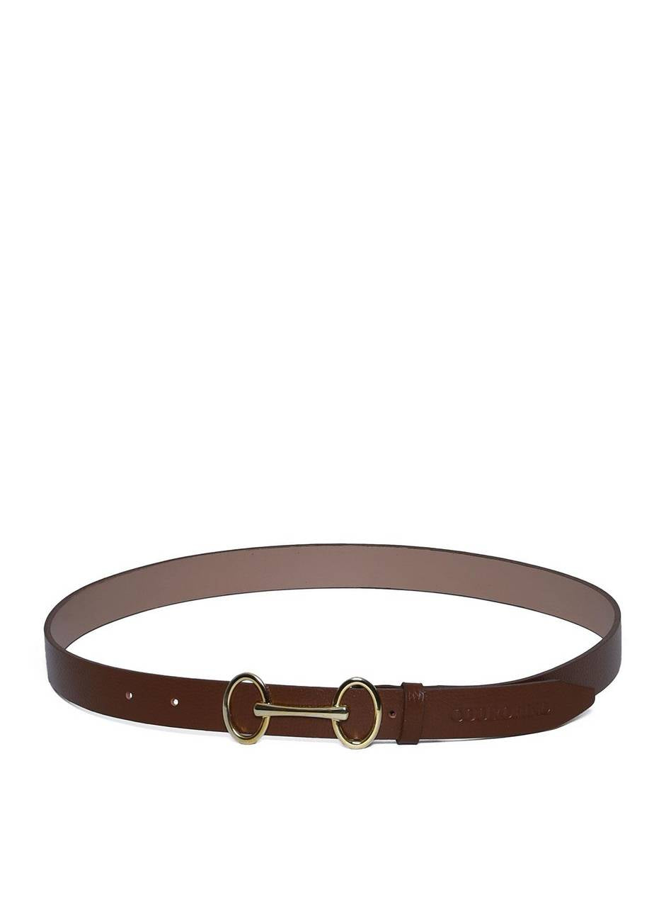Cinto Feminino em Couro com Fivela Bridão - Castor CTI-973 - CS