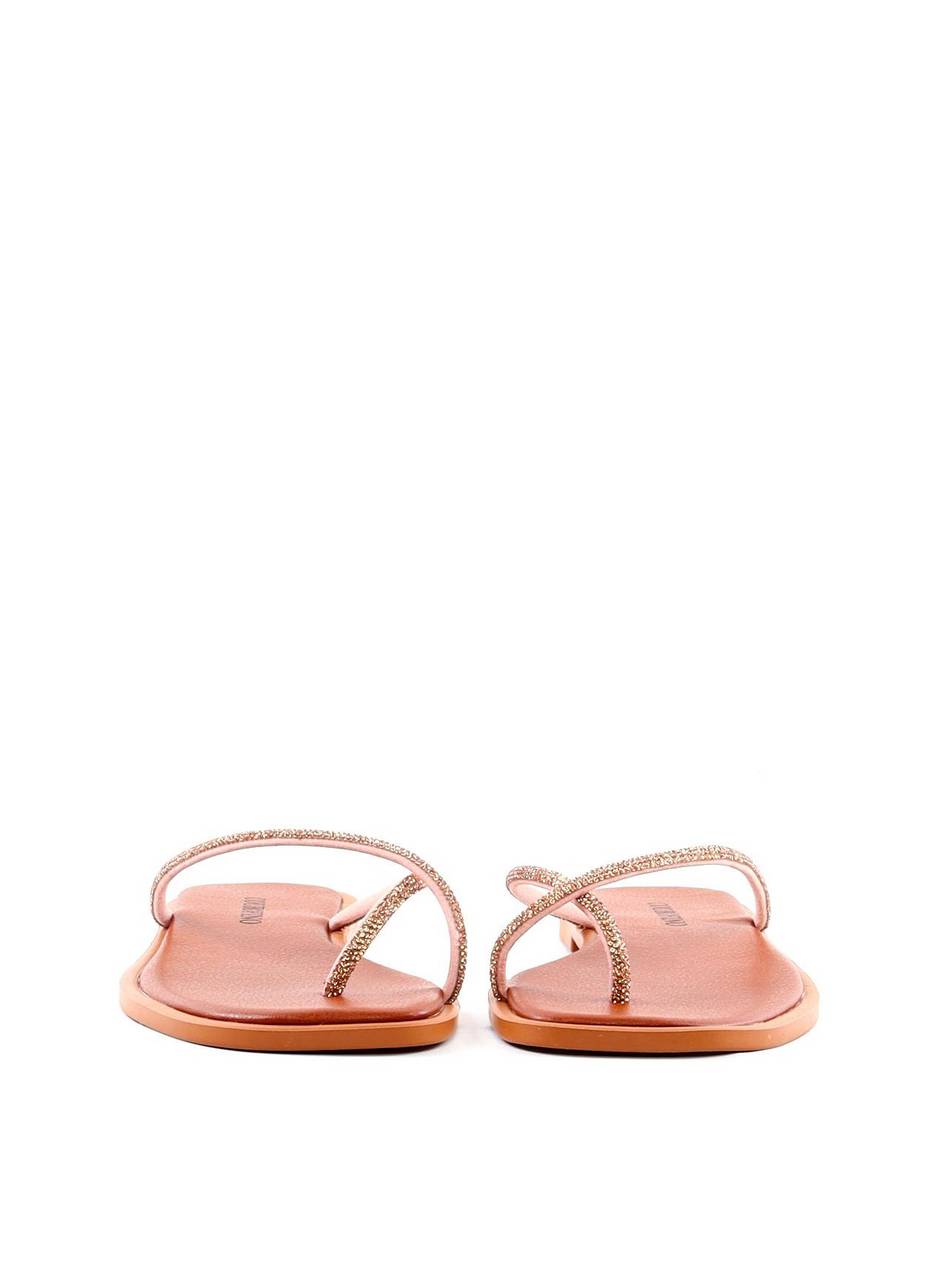 Rasteira de Tiras com Strass - Castor SDI-12075 - CS