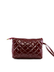 Necessaire Feminina Quadrada em Matelassê - Vinho  NSI-174 - VI