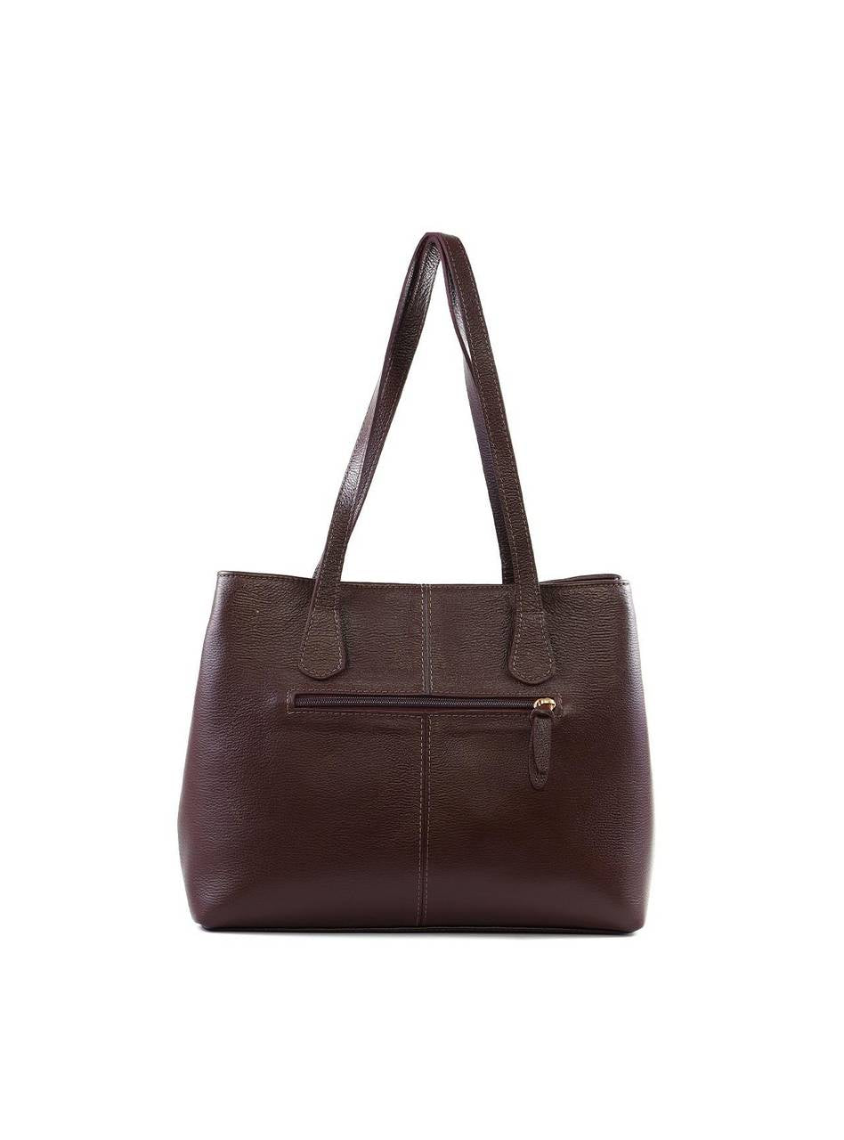 Bolsa Shopper Grande Couro Divisórias Cacau BSI-5686 - CA