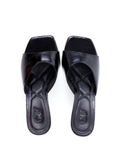 Tamanco Anabela Tira Única - Preta SDI-11894 - PR