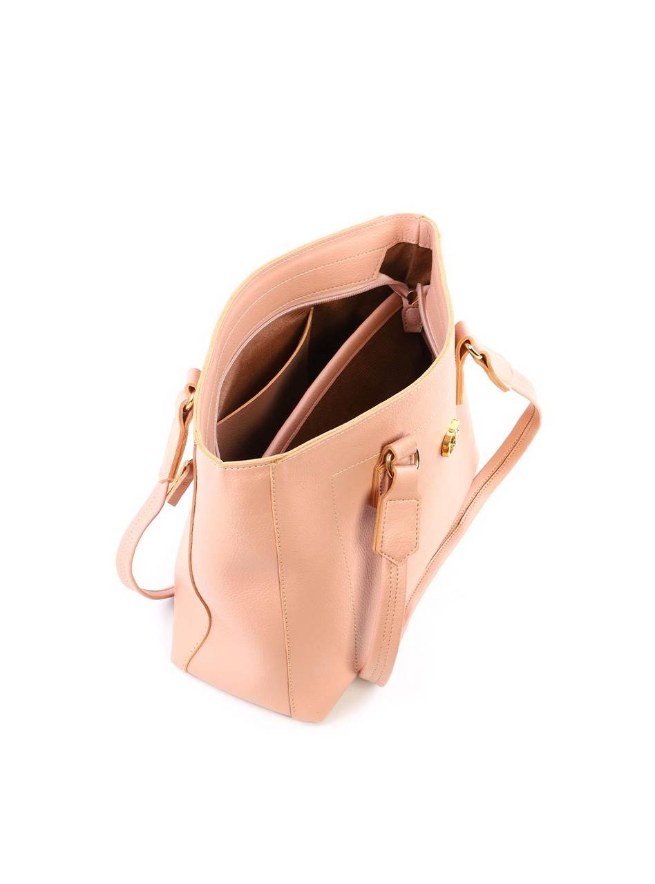 Bolsa Shopper Grande com Porta Moedas - Nude BSI-6393 - NU