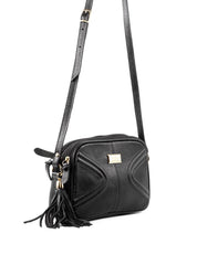 Bolsa Feminina Clutch Pequena Couro Preta BSI-5731 - PR