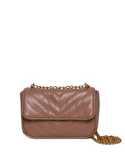 Bolsa Satchel Pequena Couro Tiracolo - Nude BSI-5970 - NU