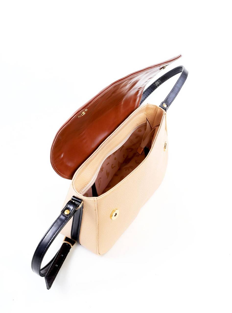 Bolsa Satchel Média com Detalhe de Recortes BSI-6490 - CL