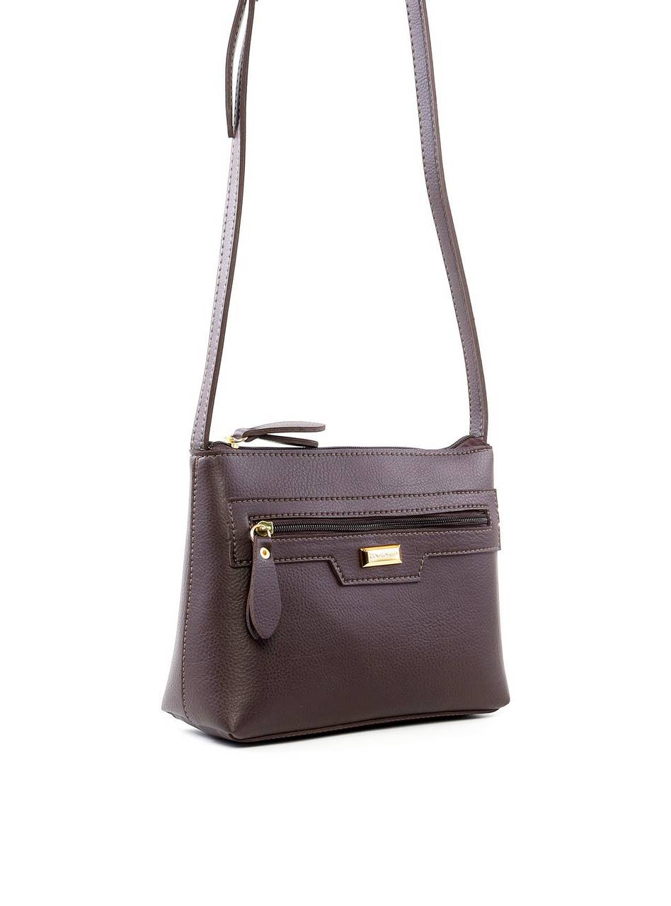 Bolsa Carteiro Transversal com Bolso Frontal - Cacau BSI-6191 - CA
