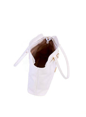 Bolsa com Detalhe de Cinto e Ilhós Frontal - Branca BSI-6187 - BR
