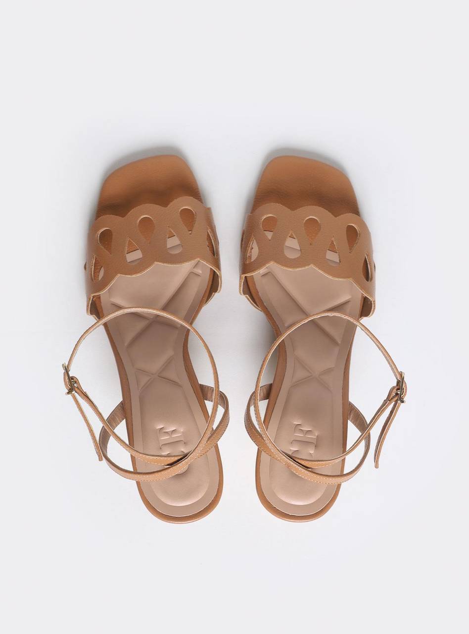 Sandália Feminina Couro Salto Taça - Castor SDI-11527 - CS