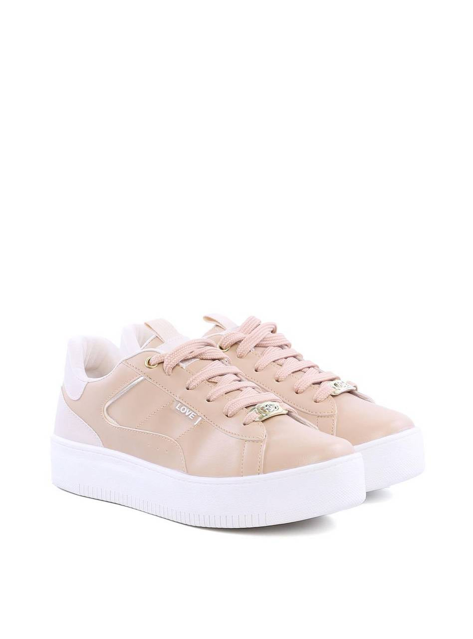 Tênis Feminino Casual em Sintético - Nude SP- 11850 - FE