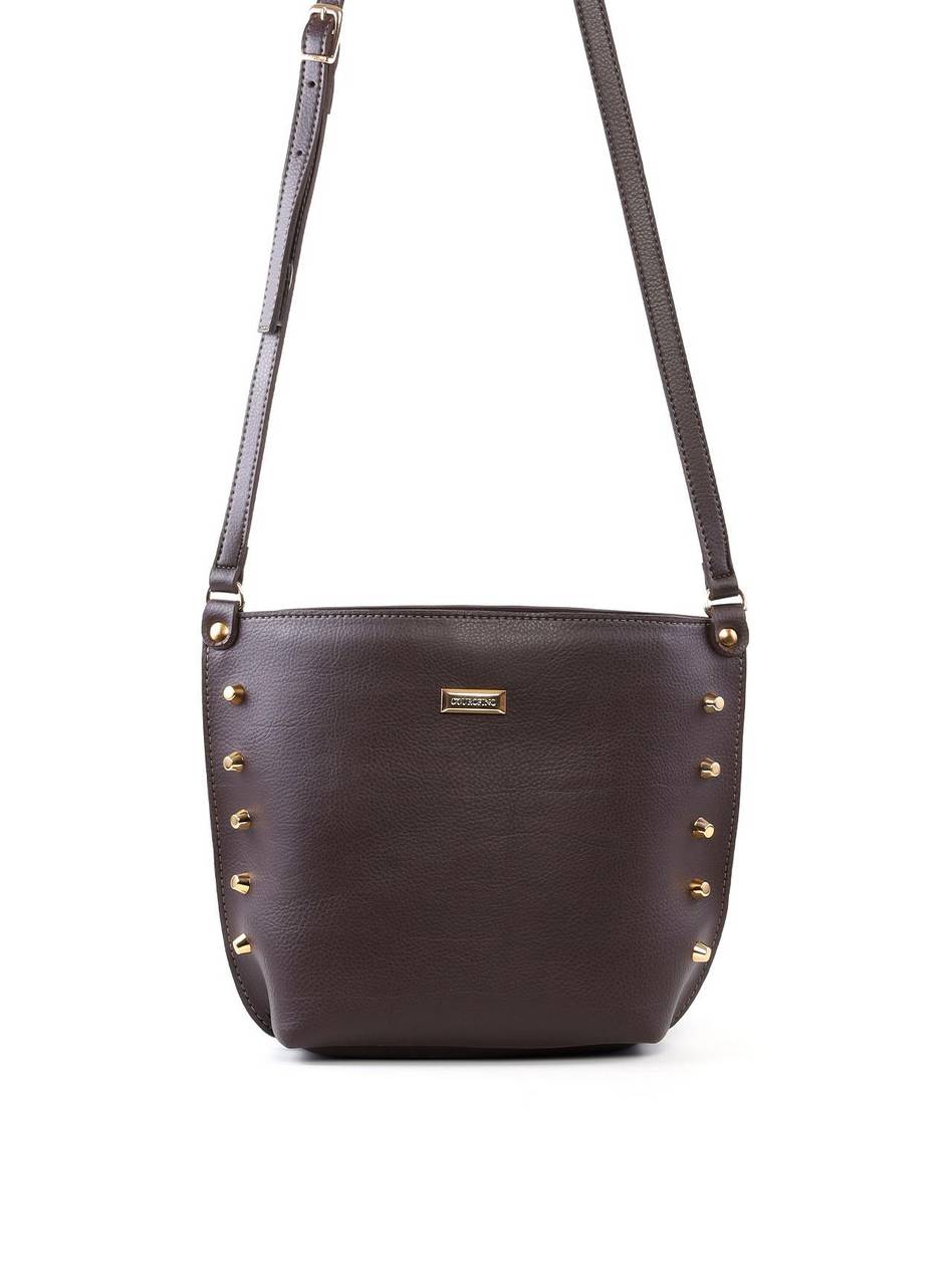 Bolsa Tote Quadrada com Spikes - Cacau BSI-6408 - CA