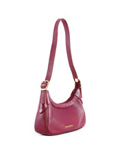 Bolsa Baguete com Fivelas Laterais - Vinho BSI-6353 - VI