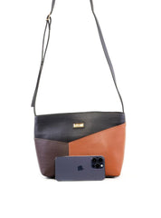 Bolsa Tote Transversal Retalhos - Preta BSI-6458 - PR