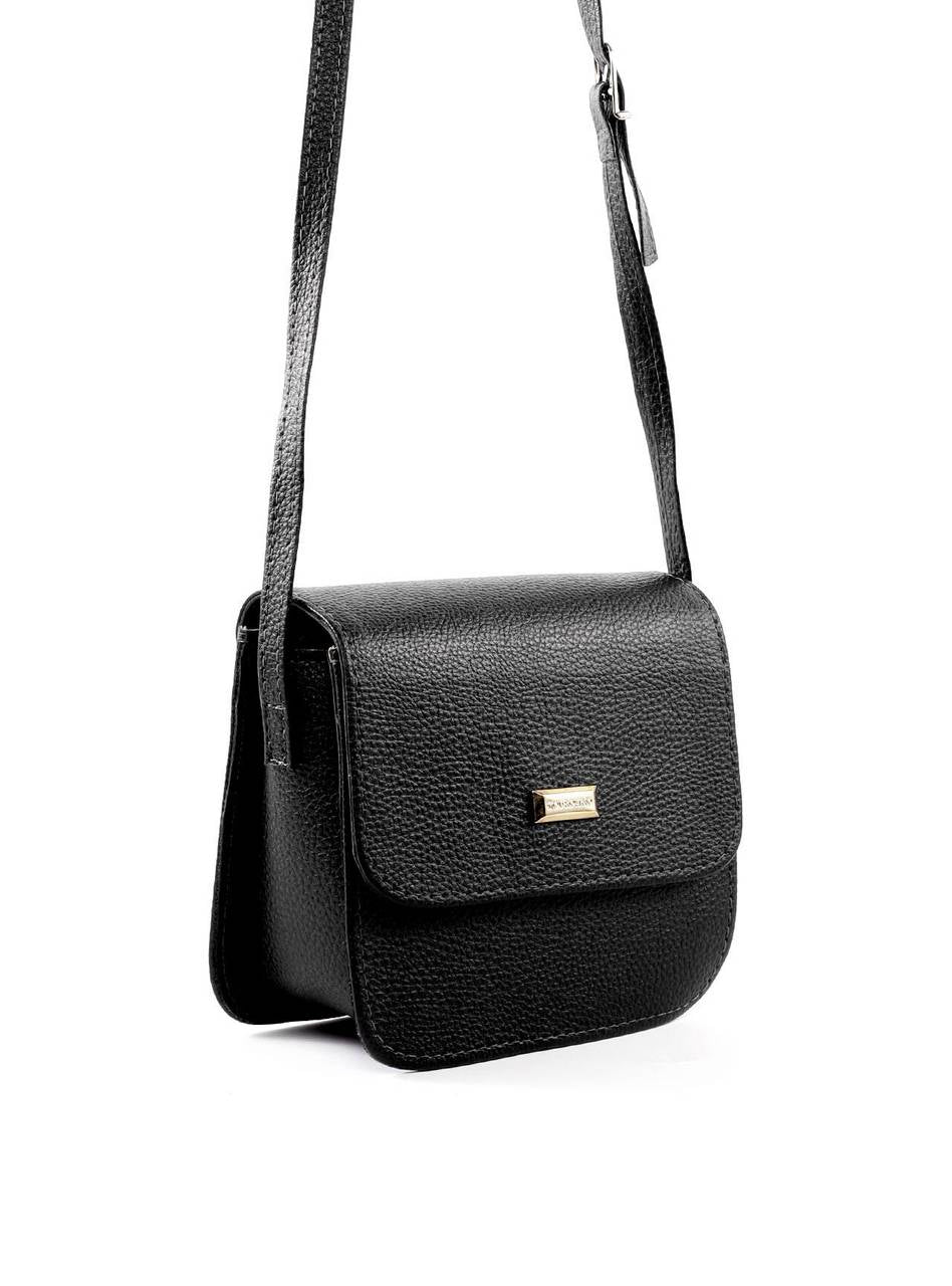Bolsa Saddle Transversal com Tampa Aba - Preta BSI-5896 - PR