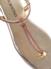 Rasteira com Strass e Amarração por Fivela SDI-12230 - AU