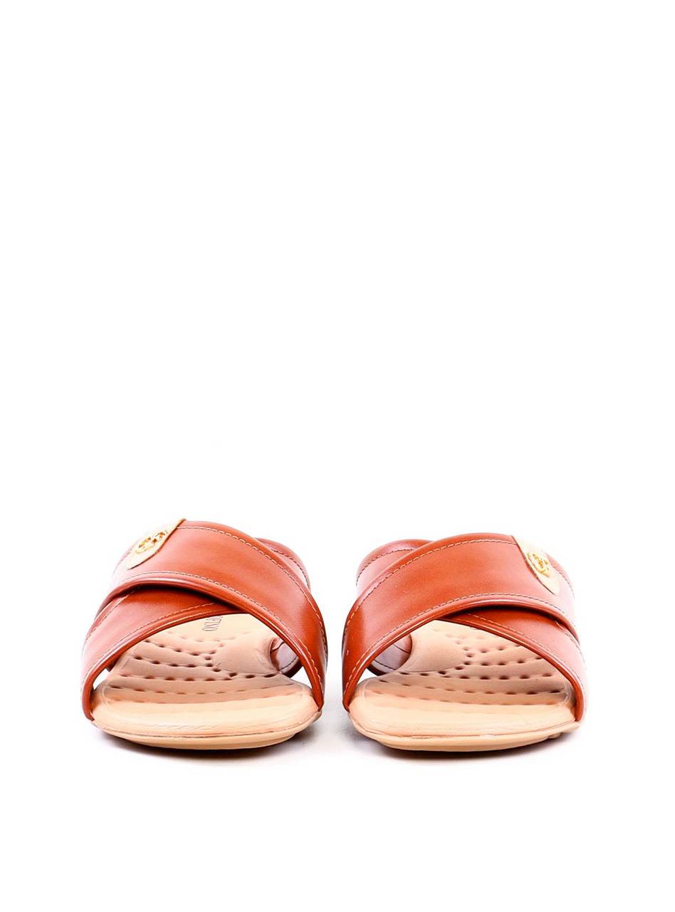Rasteira Comfort Tiras Cruzadas Detalhe CF - Castor SDI-11988 - CS