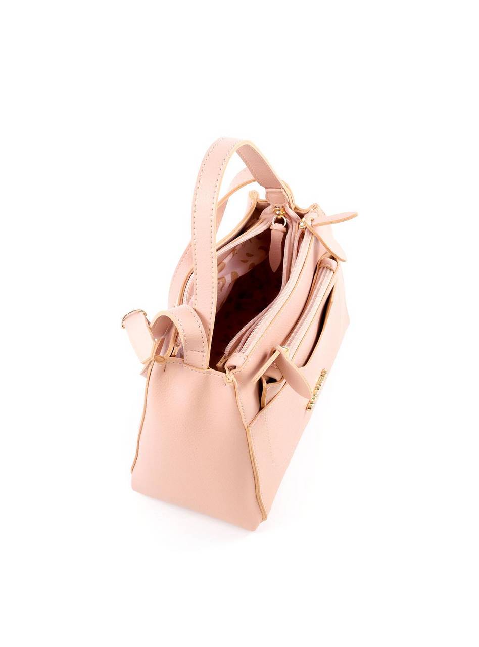 Bolsa Tote Alça Dupla com Divisória Necessaire - Nude BSI-6041 - NU