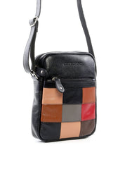 Bolsa Tiracolo com Detalhe Frontal de Retalhos BSI-6514 - PR