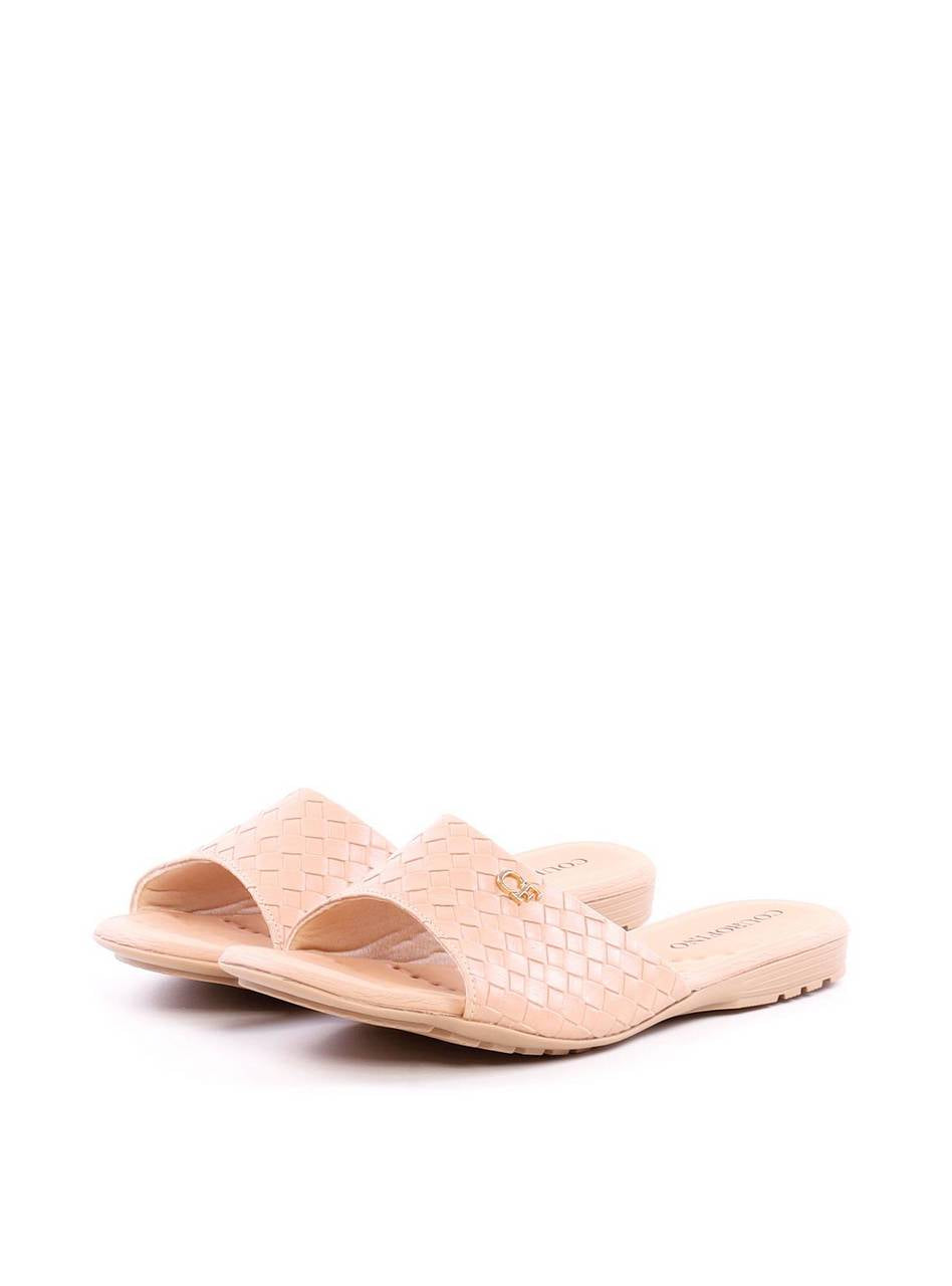 Rasteira Slide Confort em Tresse - Nude SDI-11970 - NU