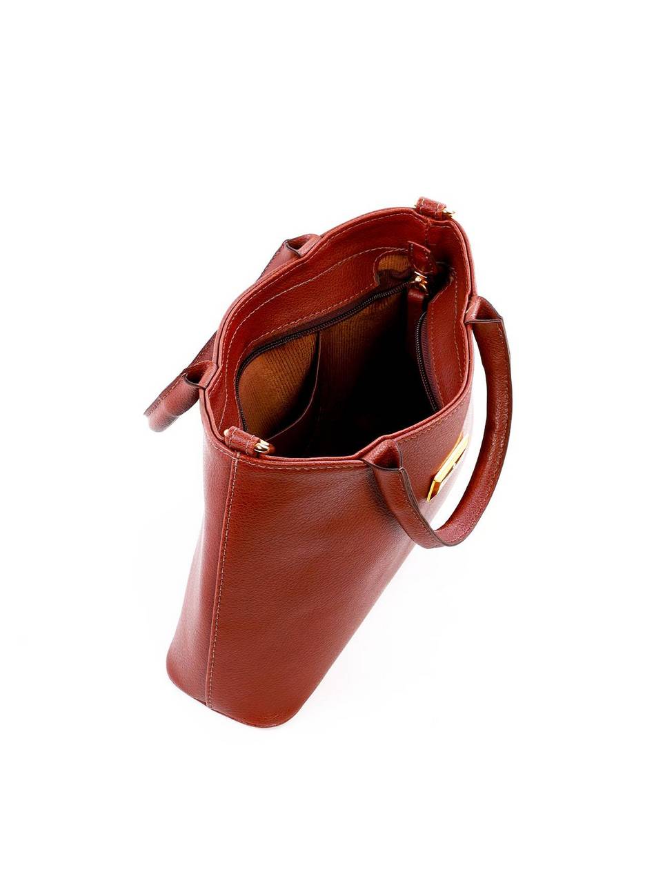 Bolsa Tote Quadrada Média Alça Dupla - Cacau BSI-6278 - CA