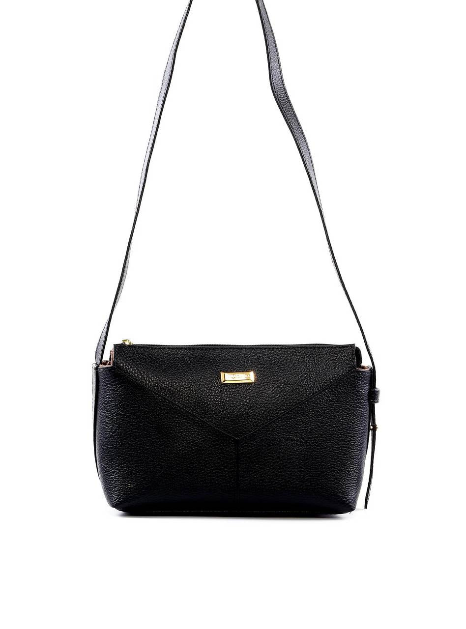Bolsa Tote Transversal com Costura Frontal - Preta BSI-6451 - PR