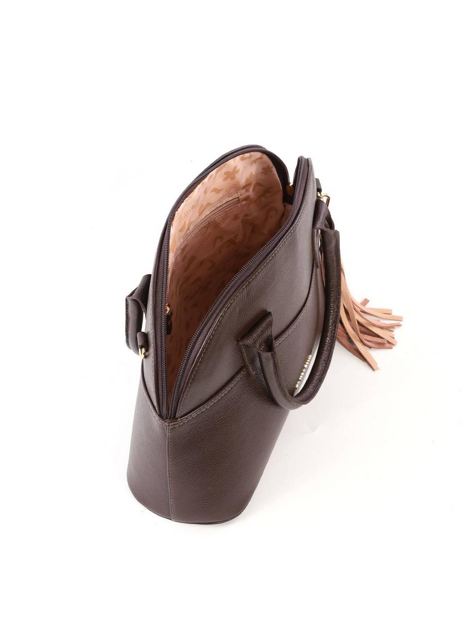 Bolsa Tote Arredondada com Barbicacho - Cacau BSI-6419 - CA