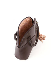 Bolsa Tote Arredondada com Barbicacho - Cacau BSI-6419 - CA