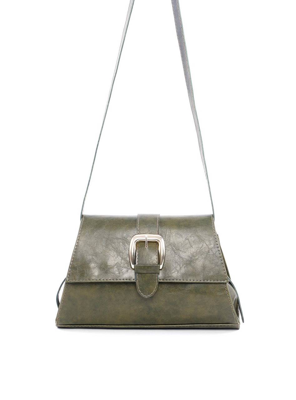 Bolsa Satchel com Maxi Fivela - Verde BSI-6164 - VD