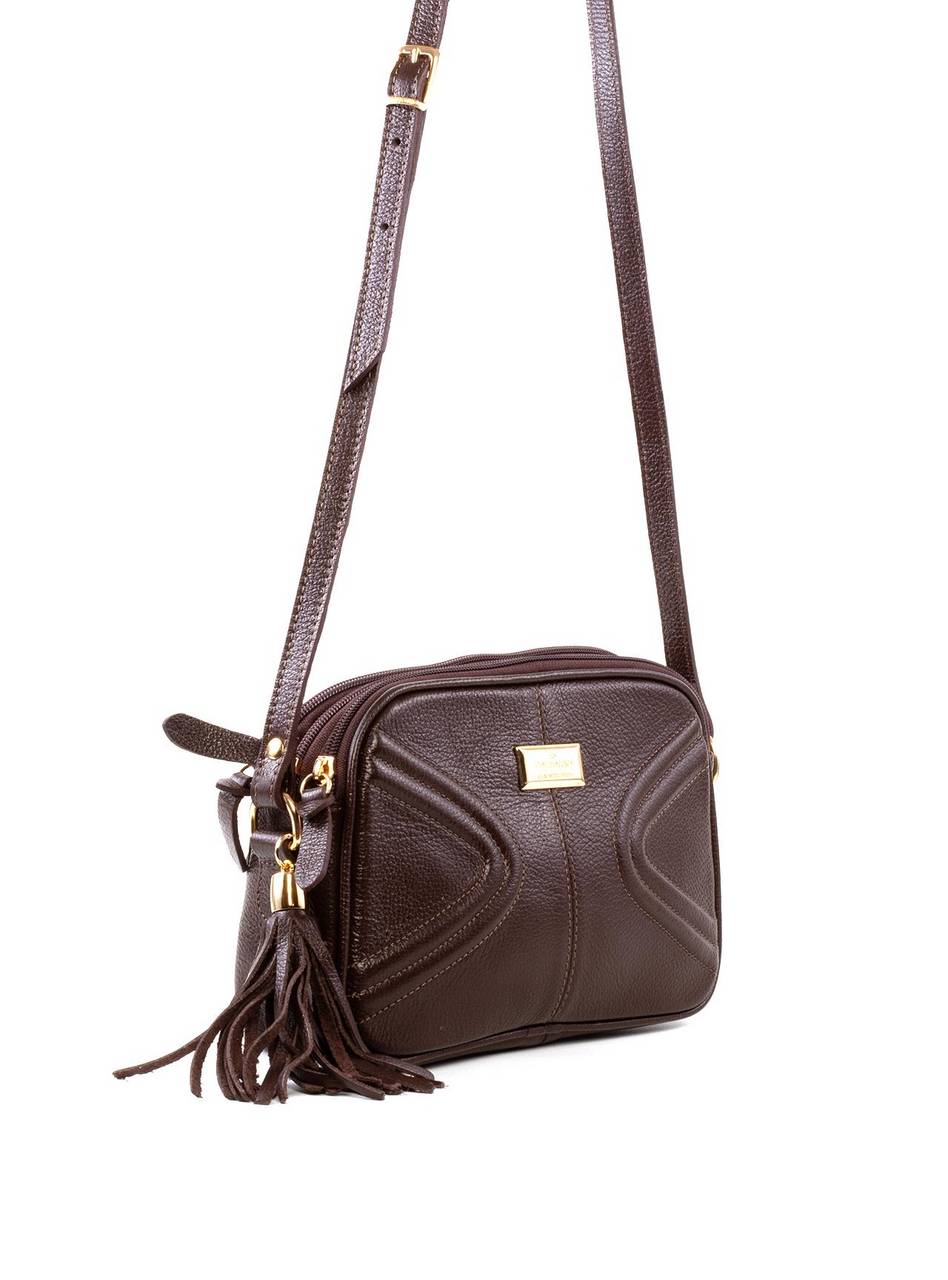 Bolsa Feminina Clutch Pequena Couro Cacau BSI-5731 - CA