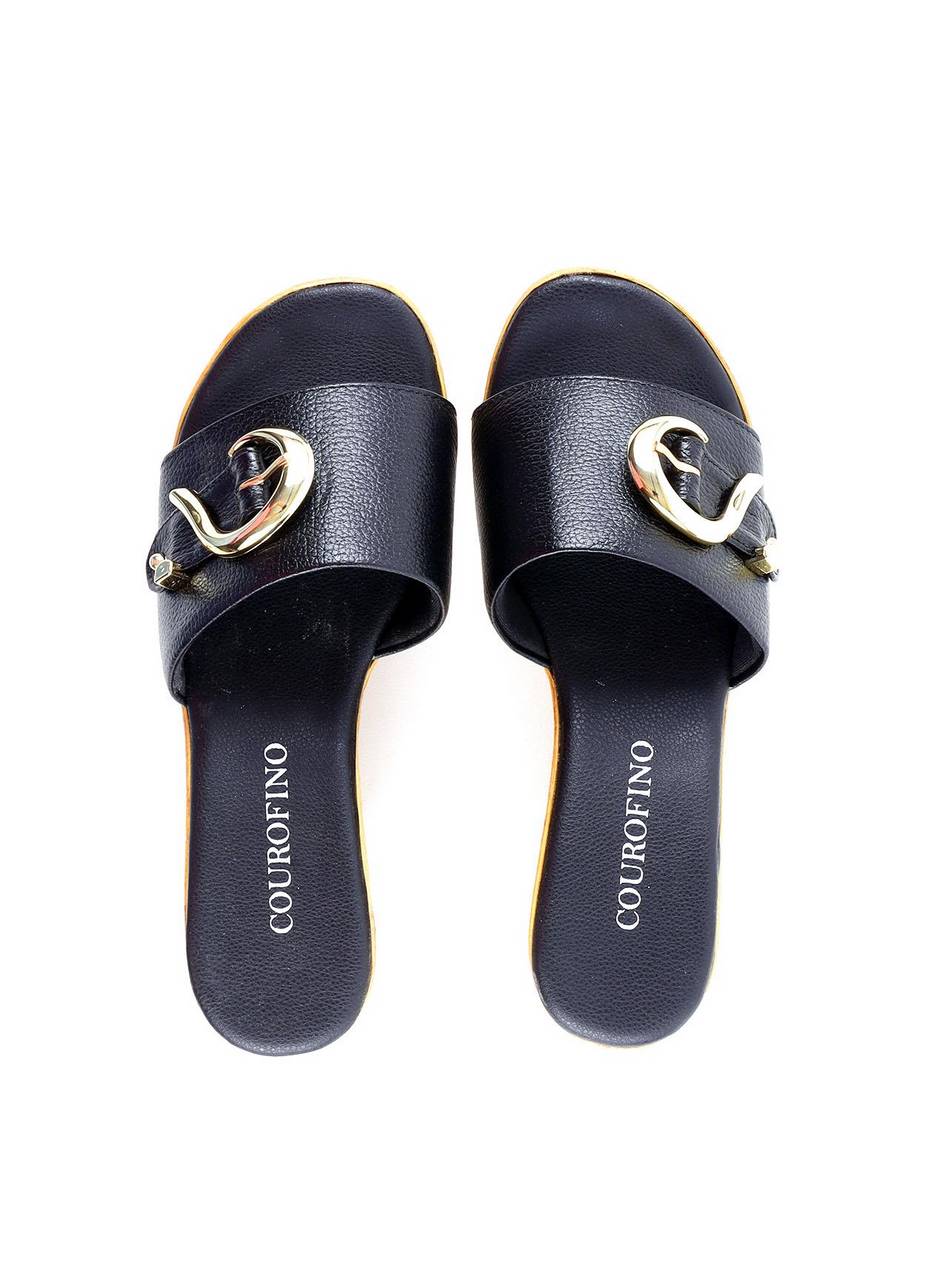 Tamanco Plataforma com Fivela - Preta SDI-12150 - PR