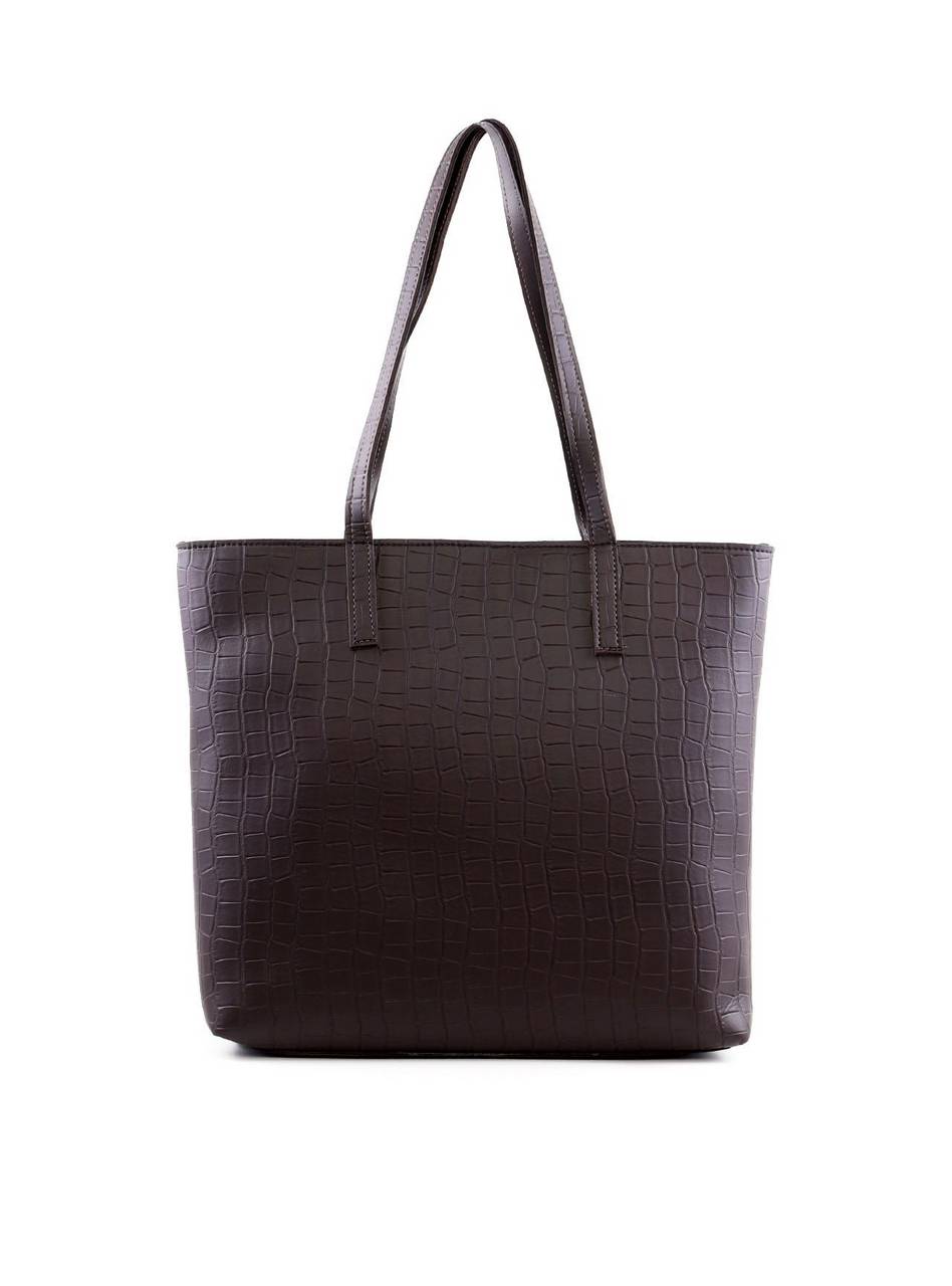 Bolsa Shopper com Recortes Assimétricos - Cacau BSI-6422 - CA
