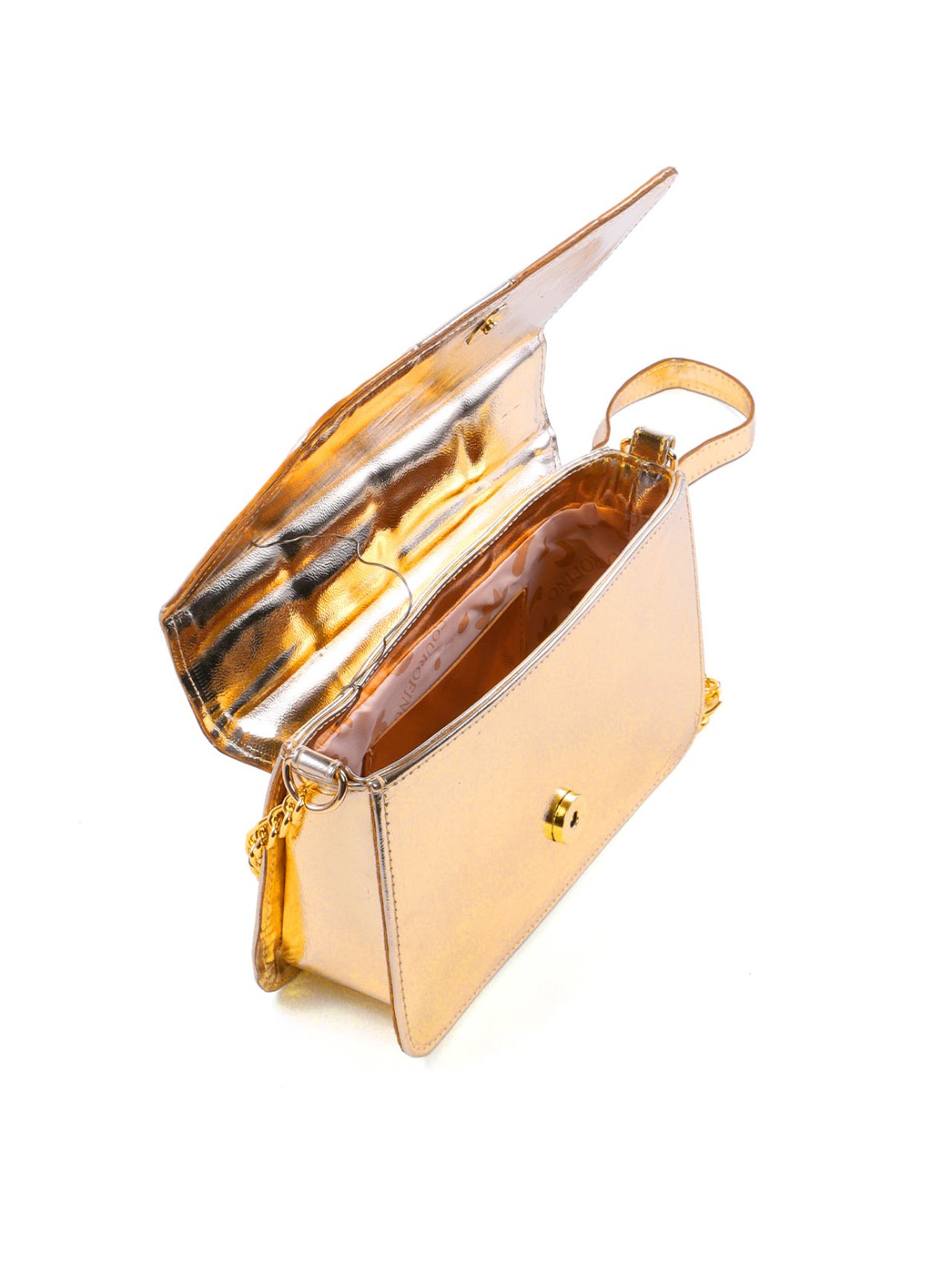 Bolsa Saddle Corrente Média Ouro BSI-5516 - AU
