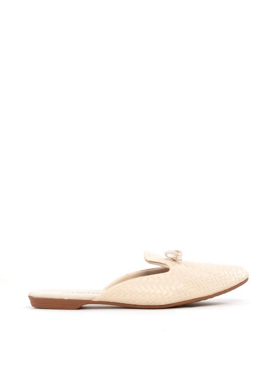 Mule Bico Fino Tressê Enfeite Laço - Fenno SDI-12061 - FE