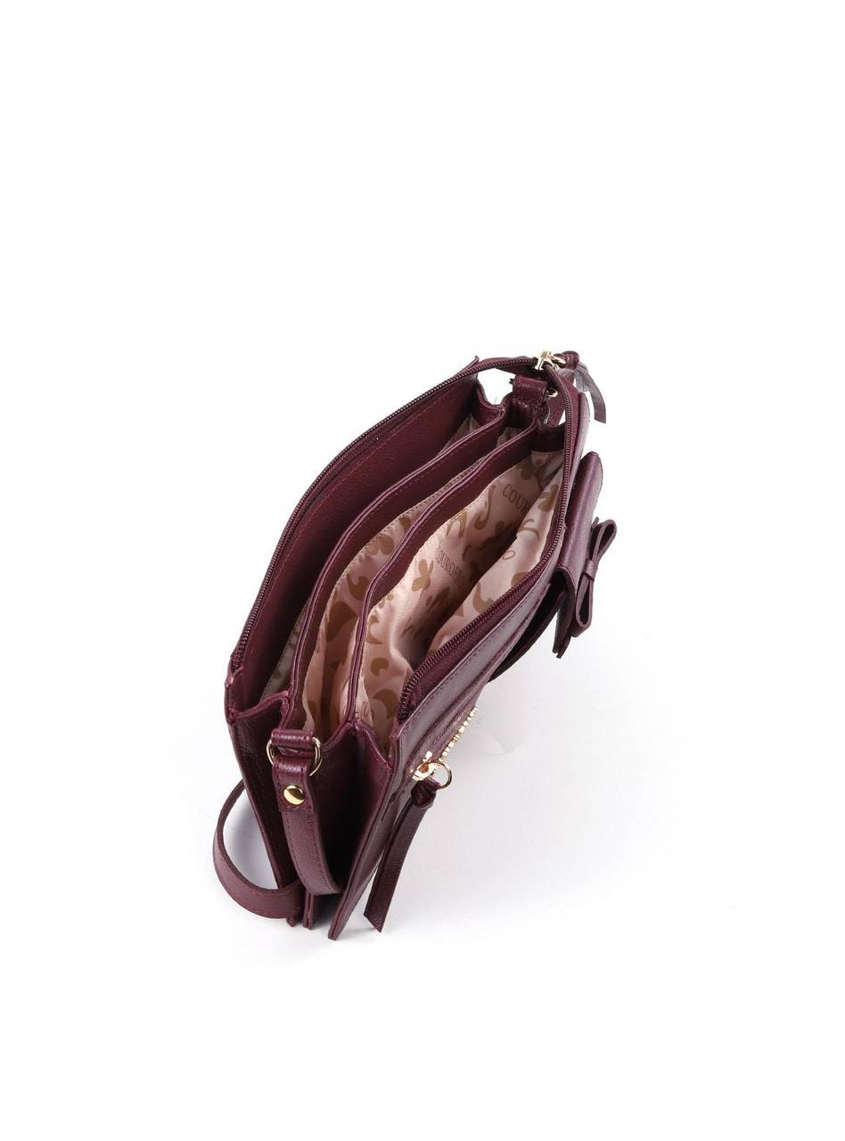 Bolsa Transversal Retangular Laço - Vinho BSI-6383 - VI