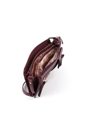 Bolsa Transversal Retangular Laço - Vinho BSI-6383 - VI